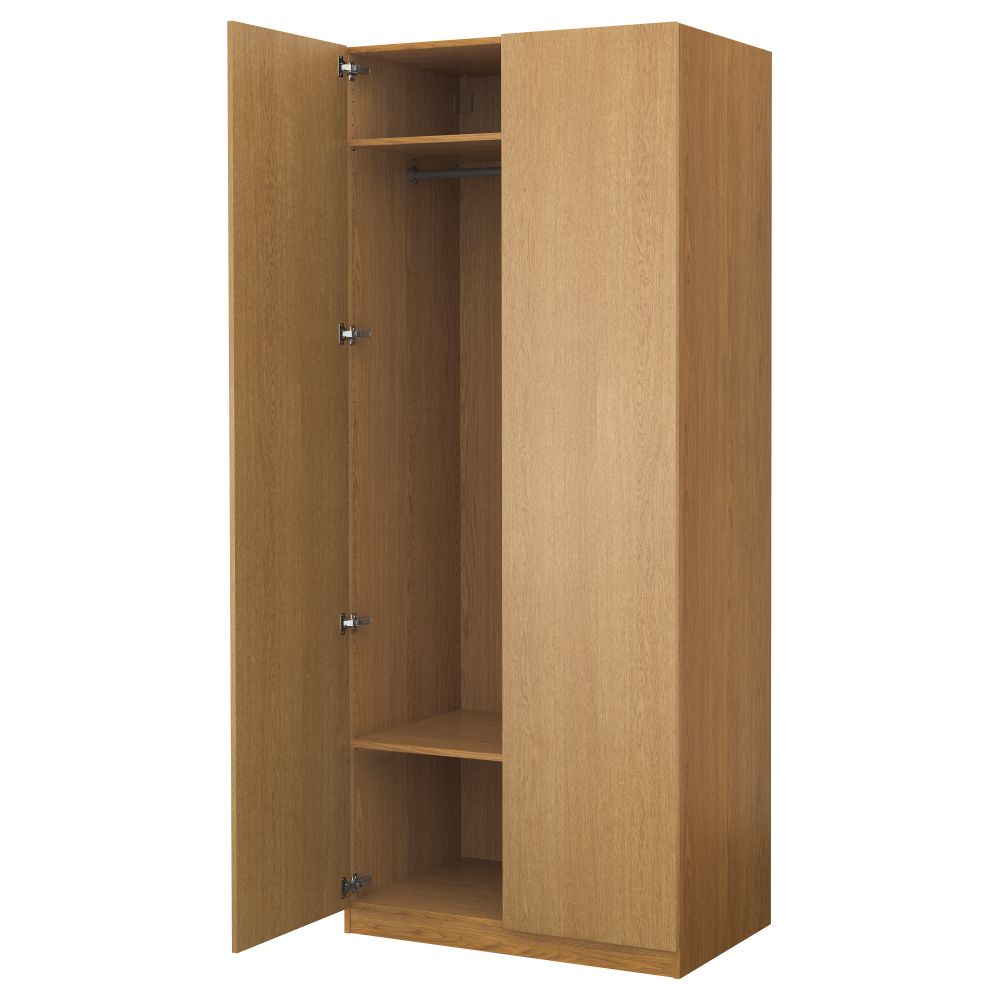 Гардероб ПАКС, под дуб, Нексус дубовый шпон (100x60x236 см) - фото 1