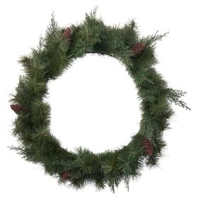 Искусственный венок, 60 см, для дома, улицы, Сосновая шишка зеленый IKEA VINTERFINT 705.621.34