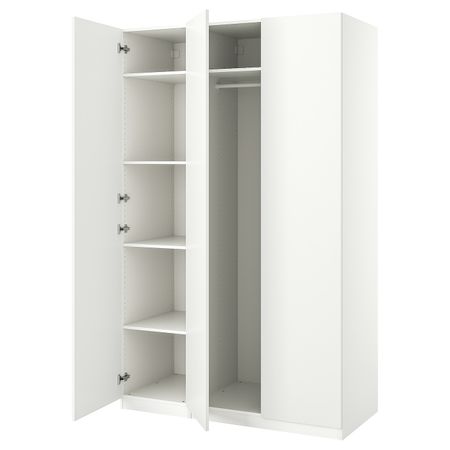 Гардероб, комбинация, белый 150x60x236 см IKEA PAX ПАКС / FORSAND ФОРСАНД 394.297.17