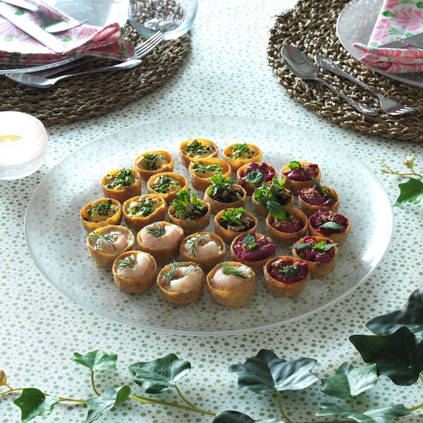 Блюдо, матовое стекло 32 см IKEA INBJUDEN ИНБЬЮДЕН 304.912.85 - схема-чертеж с размерами