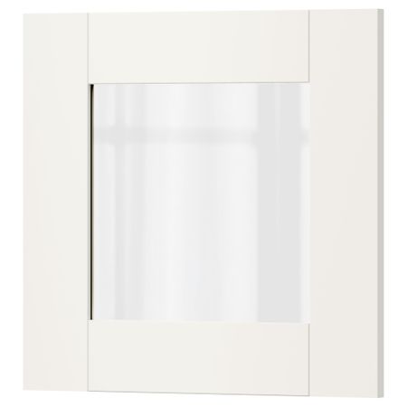 Стеклянная дверь СЭВЕДАЛЬ, белый