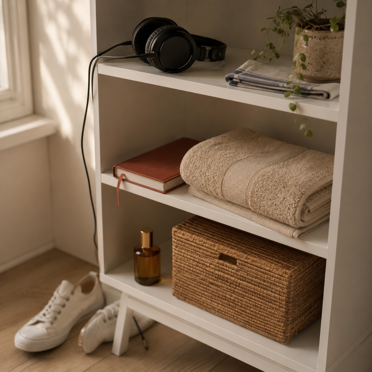 Банное полотенце BROKGLIM на полке с текстильными товарами IKEA для дачи