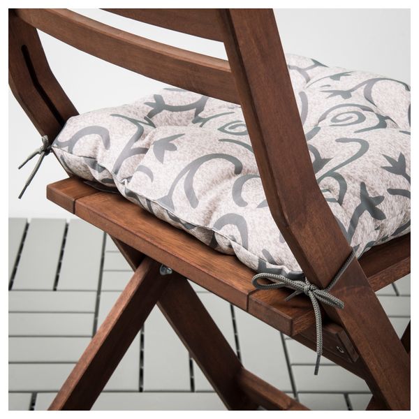 Подушка на садовый стул СТЕГОН, бежевый (40x40 см) - фото 3