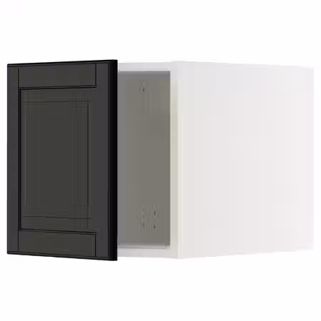 METOD Верхний шкаф - белый/Bodbyn чёрный 40x40 см