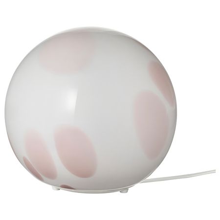 FADO Лампа настольная - розовый/стекло 25 см