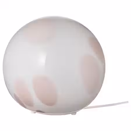 FADO Лампа настольная - розовый/стекло 25 см