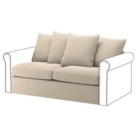 Секция 2-местного дивана-кровати, Sporda неокрашенный IKEA GRÖNLID 294.189.36