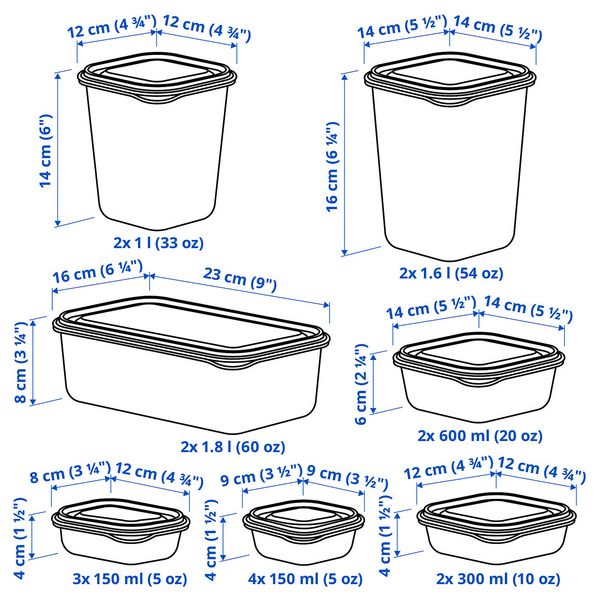 IKEA, дополнительный ракурс - схема-чертеж с размерами