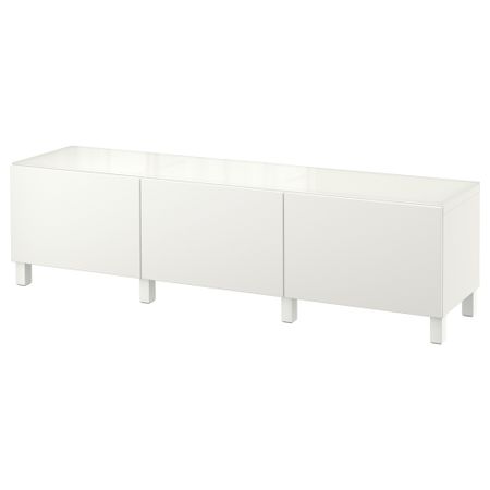 Комбинация для хранения с ящиками БЕСТО, Лаппвикен белый (180x40x48 см)