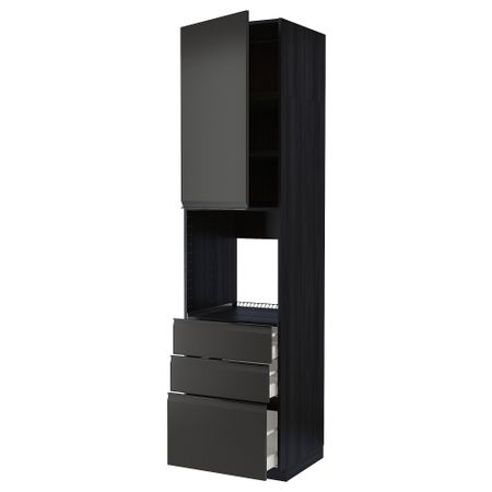 Высокий шкаф для духовки, дверь, 3 ящика IKEA METOD МЕТОД, MAXIMERA МАКСИМЕРА 794.954.99