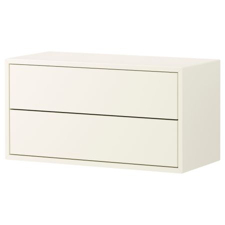 Навесной шкаф с 2 ящиками ВЭЛЬЕ, белый (68x35 см)