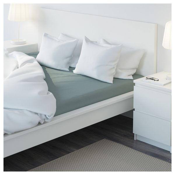 Простыня натяжная ПУДЕРВИВА, зеленый - фото 4