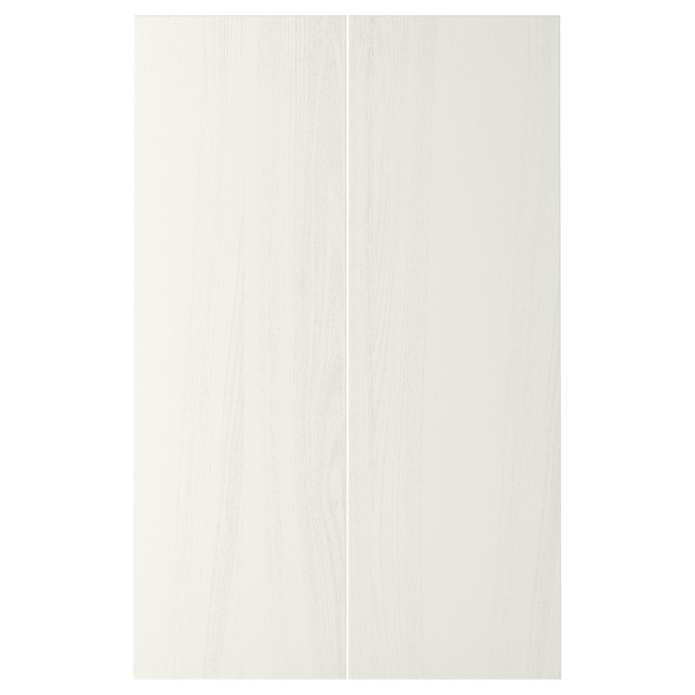 Дверца для напольного углового шкаф, 2 штуки РОСДАЛЬ, белый ясень (25x80 см) - схема-чертеж с размерами