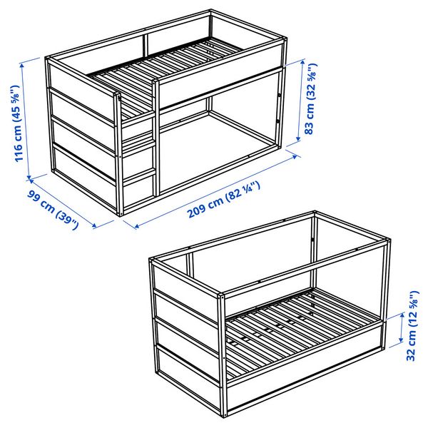 IKEA, дополнительный ракурс - схема-чертеж с размерами