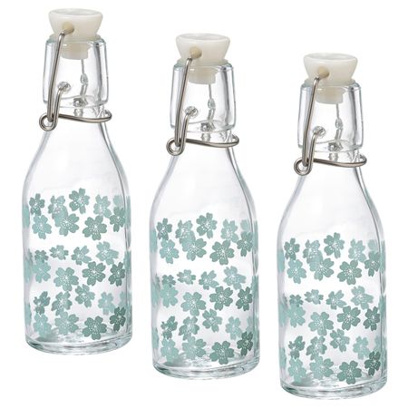 Бутылка с пробкой, с рисунком 15 сл IKEA KORKEN КОРКЕН 604.812.37