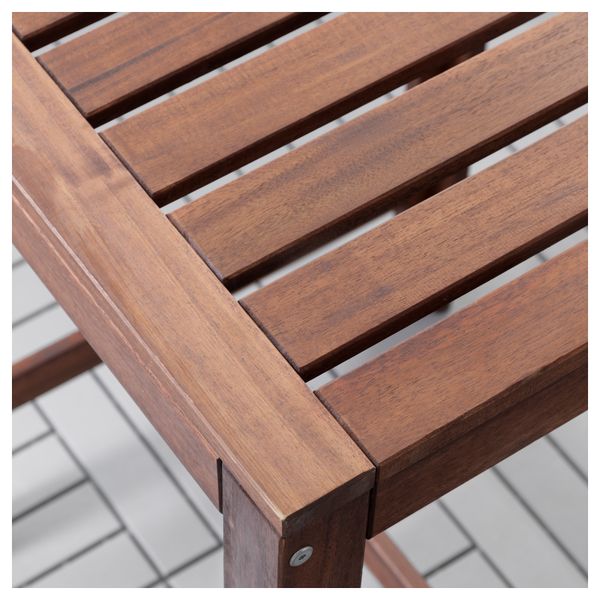 Барный стол и 2 барных стула ЭПЛАРО, коричневая морилка, Экерон черный - схема-чертеж с размерами