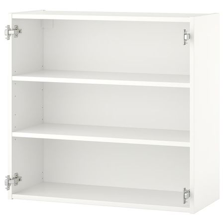 ENHET Навесной шкаф с 2 полками - белый 80x30x75 см