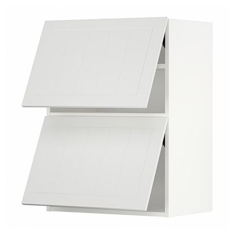 METOD Навесной шкаф/2 дверцы, горизонтал - белый/Stensund белый 60x80 см