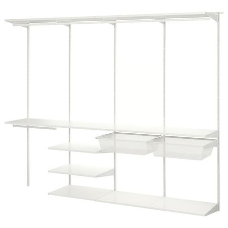 BOAXEL Гардероб, комбинация - белый 245x40x201 см