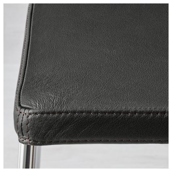 Стол и 4 стула ВЭСТАНБИ/ВЭСТАНО / БЕРНГАРД, темно-коричневый, Кават темно-коричневый (170 см) - схема-чертеж с размерами