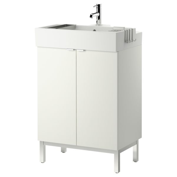 Шкаф под раковину с 2 дверцами ЛИЛЛОНГЕН, белый - фото 1