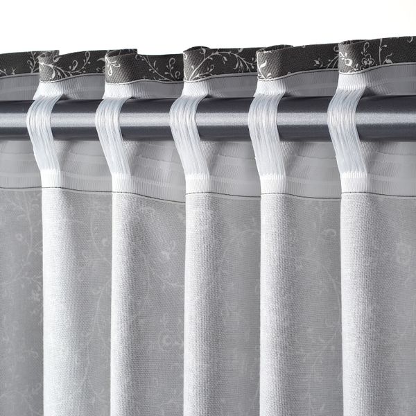 Гардины с прихватом, 2 шт., серый 145x180 см IKEA HILDAMAJA ХИЛЬДАМАЙЯ 204.803.10 - фото 4