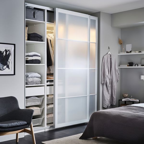 PAX 3 каркаса гардеробов - белый 200x35x236 см - фото 2
