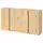 IVAR Навесной шкаф с дверями - сосна 160x30x83 см