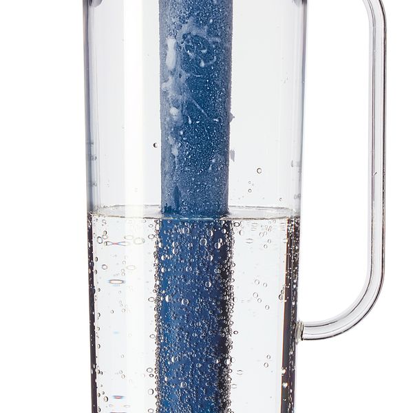 Кувшин с крышкой, темно-синий, прозрачный, 1.7 л IKEA MOPPA МОППА 503.429.11 - схема-чертеж с размерами