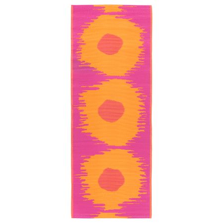 Ковер, безворсовый СОММАР 2017, д/дома/улицы розовый, оранжевый (75x200 см)