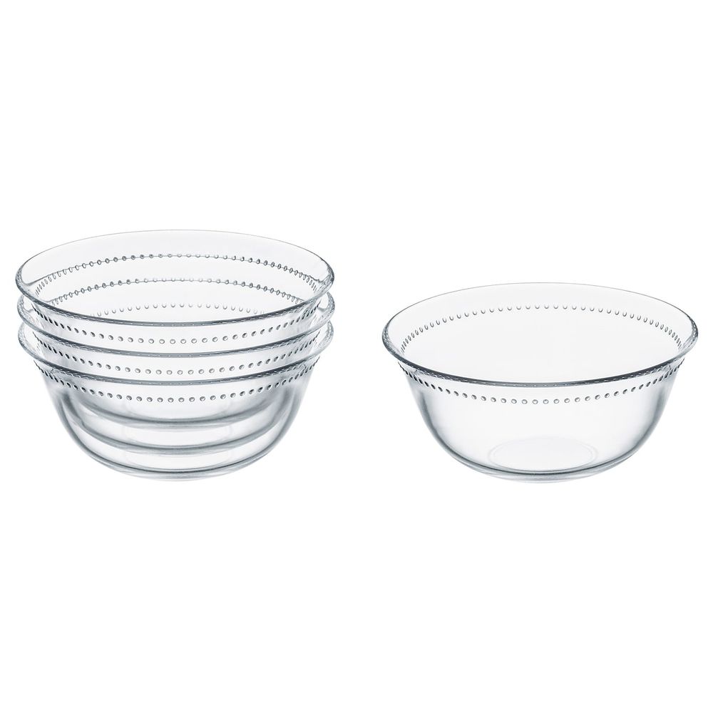 Миска, прозрачное стекло 15 см IKEA ДРЁМБИЛЬД 404.390.08 - фото 1