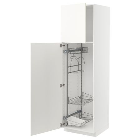 Высокий шкаф с отделением для аксессуаров для уборки IKEA METOD МЕТОД 195.073.39