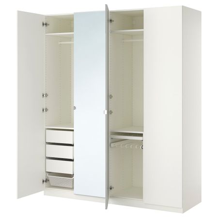 Гардероб, белый, Форсанд Викедаль, 200x60x236 см IKEA ПАКС 192.468.70