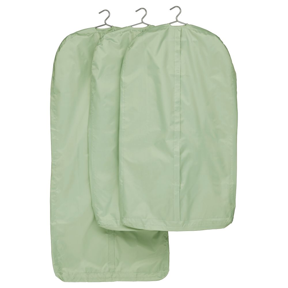 Чехол для одежды, 3 штуки СКУББ, светло-зеленый - схема-чертеж с размерами