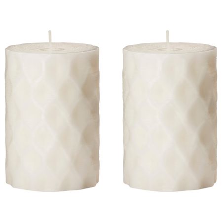 Формовая свеча, ароматическая РУТИН, медовое цветение белый, белый (10 см)