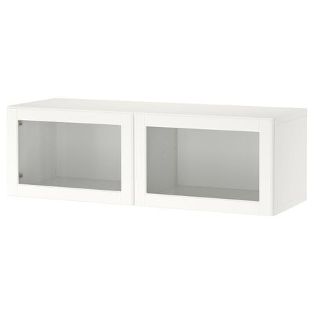 Комбинация настенных шкафов, белый/оствик белый 120x42x38 см IKEA BESTÅ БЕСТО 494.419.31