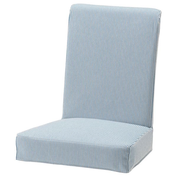 Чехол на стул ХЕНРИКСДАЛЬ, Ремваллен синий/белый - схема-чертеж с размерами