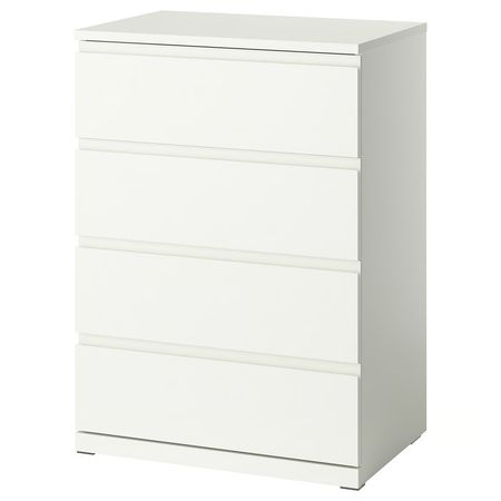STORKLINTA Комод с 4 ящиками - белый 70x50x98 см