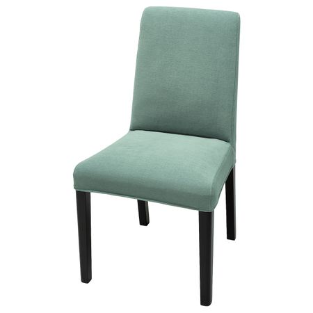 Стул, черный/Льюнген светло-зеленый IKEA BERGMUND БЕРГМУНД 193.859.41