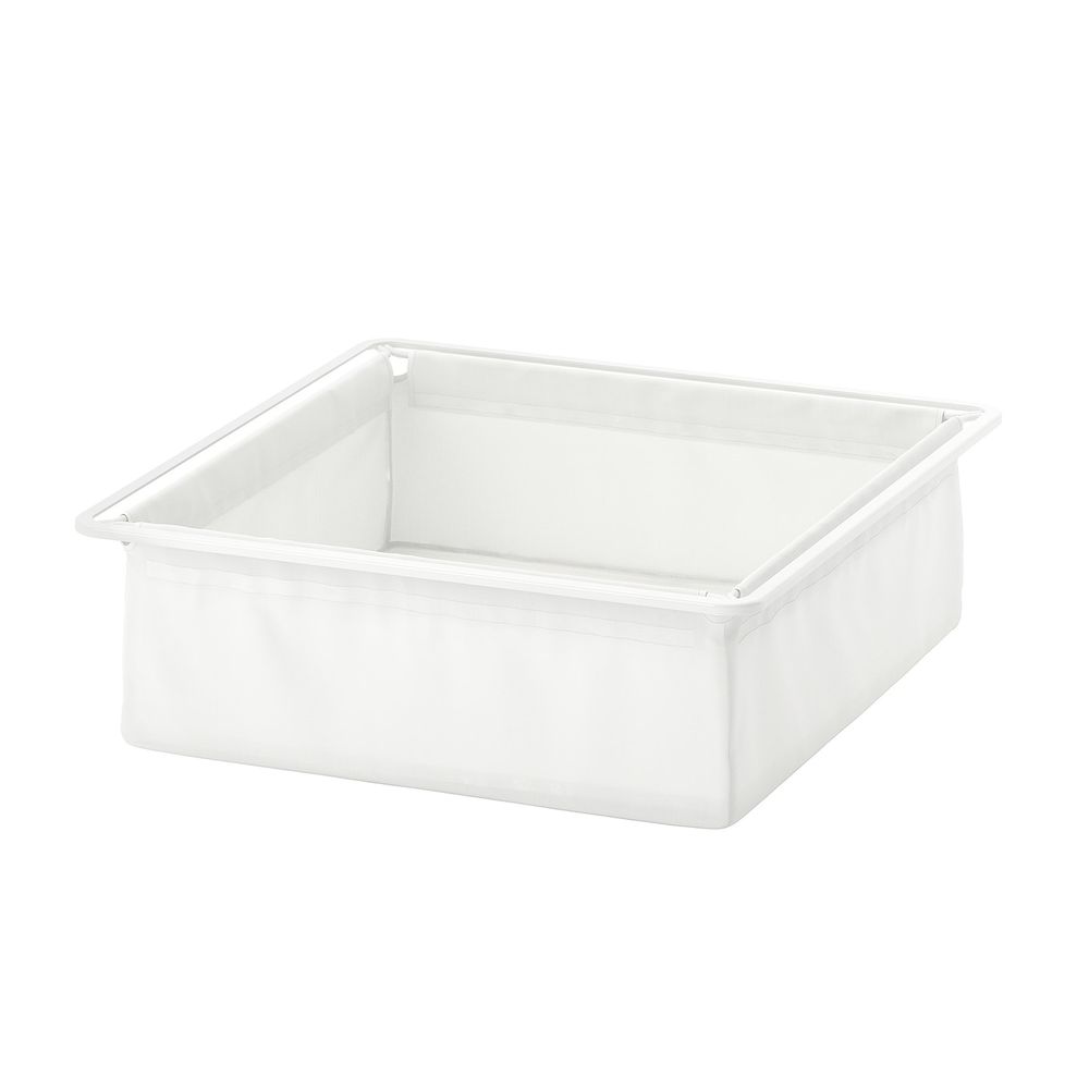 Текстильная корзина, белый 50x51x15 см IKEA JONAXEL ЙОНАКСЕЛЬ 204.312.92 - фото 1