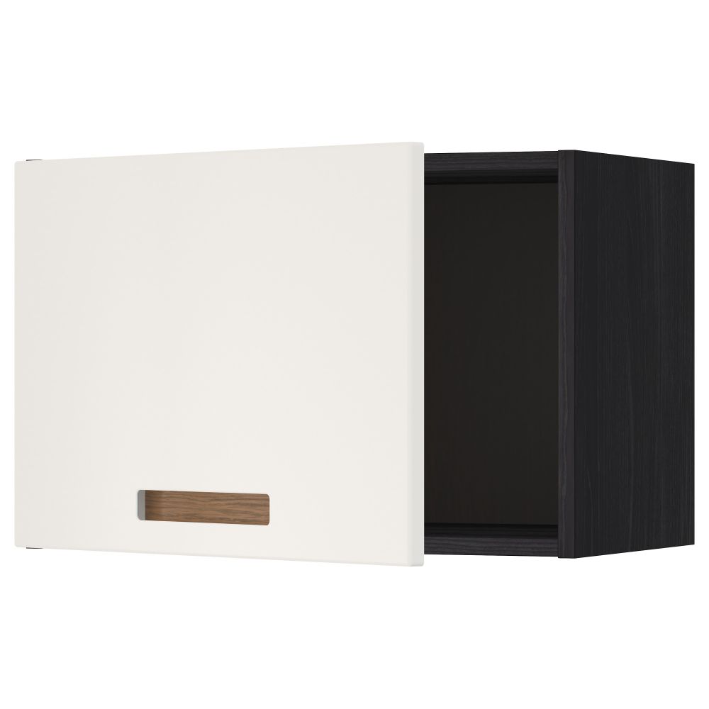 Шкаф навесной МЕТОД, черный, Мэрста белый - схема-чертеж с размерами