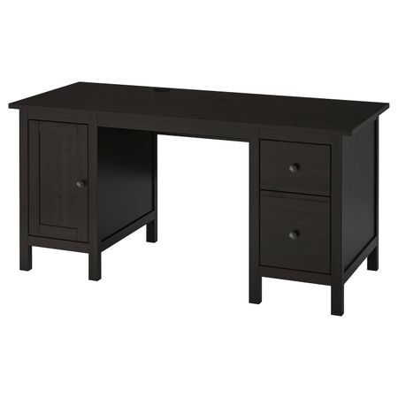 Письменный стол, черно-коричневый 155x65 см IKEA HEMNES ХЕМНЭС 903.847.96