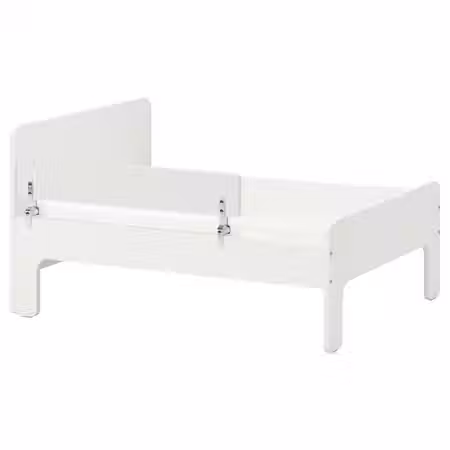 SLÄKT / NATTAPA Раздвижная кровать/перекладина+дно - белый 80x200 см