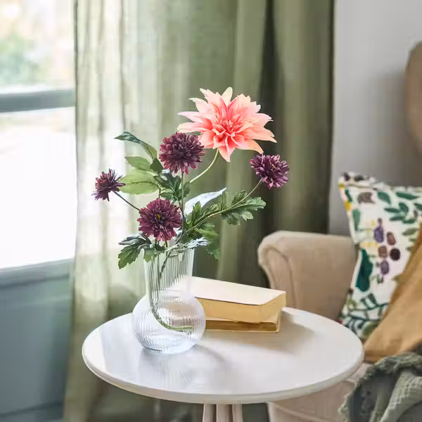 SMYCKA Цветок искусственный - д/дома/улицы Хризантема/сиреневый 71 см - фото 3