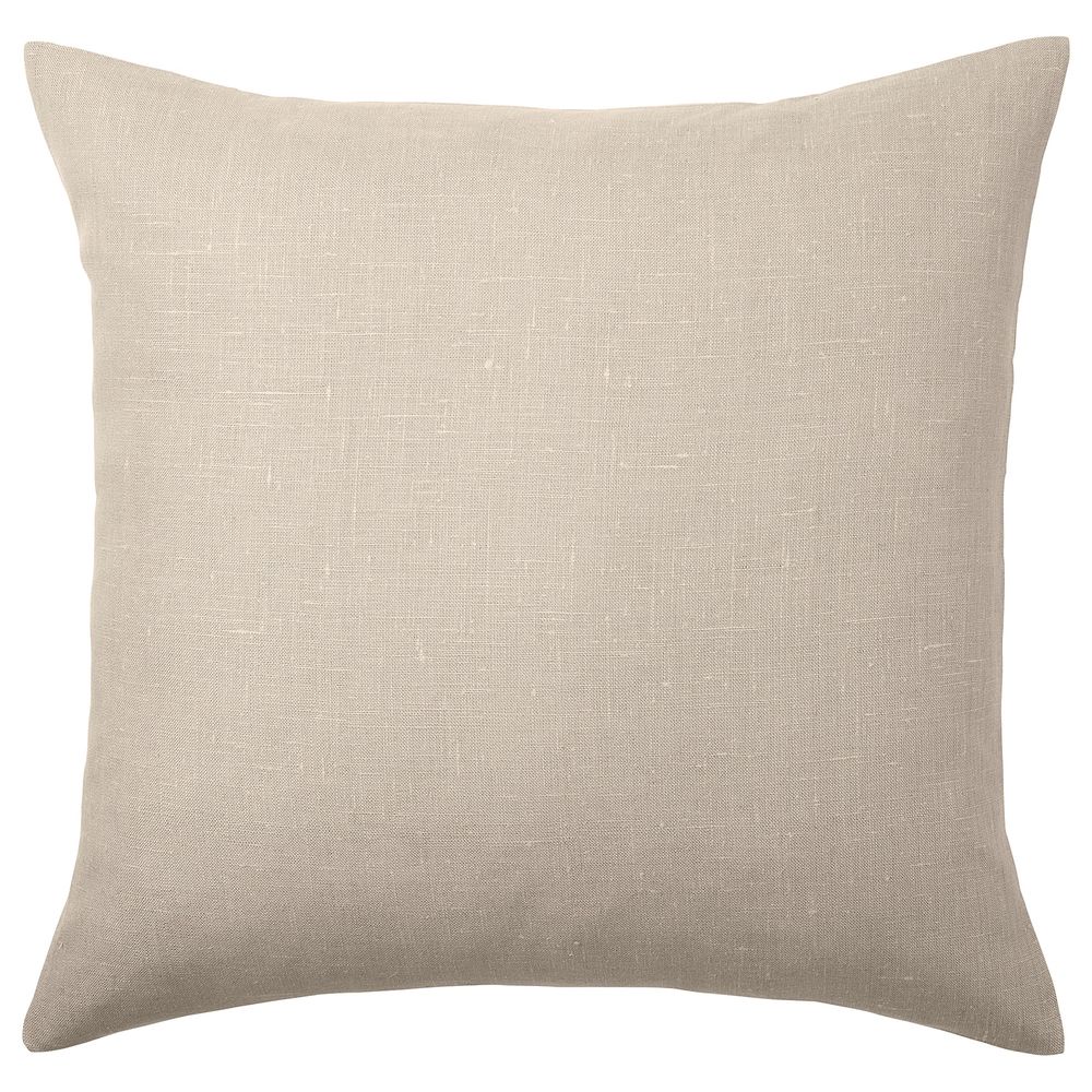 Чехол на подушку, бежевый 50x50 см IKEA AINA АЙНА 904.095.08 - фото 1