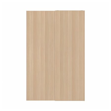 Пара раздвижных дверей, под беленый дуб 150x236 см IKEA HASVIK ХАСВИК 692.974.09