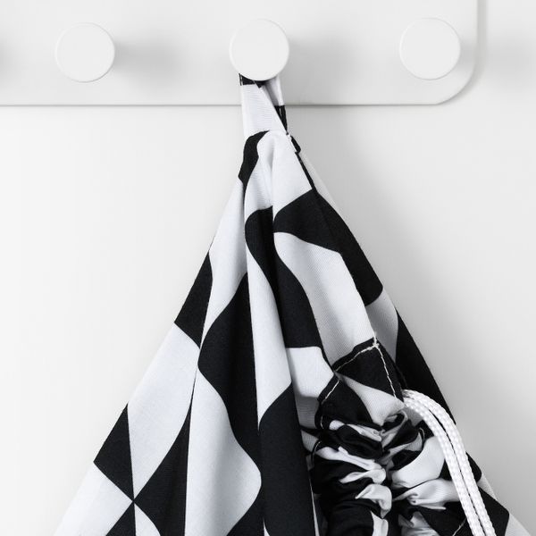 Мешок для белья, черный-белый 60 л IKEA СНАЙДА 003.753.72 - фото 3