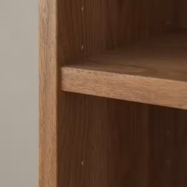 BILLY / OXBERG Стеллаж с верхними полками/дверями - коричневый под грецкий орех 160x30x237 см - фото 2