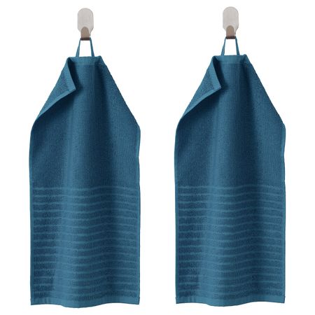 Полотенце, синий 30x50 см IKEA VÅGSJÖN ВОГШЁН 004.880.53