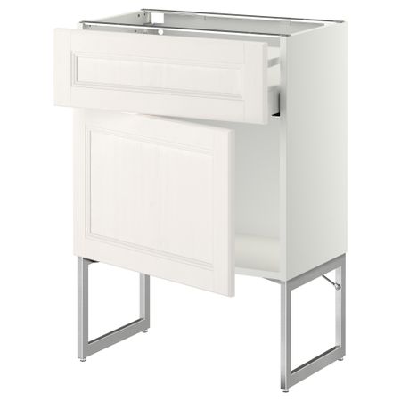 Напольный шкаф с ящиком, дверью МЕТОД / МАКСИМЕРА, белый, Лаксарби белый